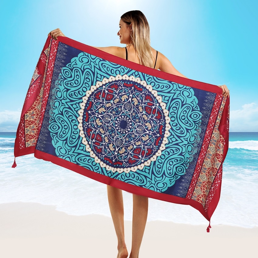 Sarong Pareo Wrap - 패션 90x180cm 능 직물 코튼 파