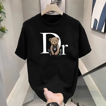 Summer Clothing Brands - 럭셔리 브랜드 귀여운 곰 프린트 티