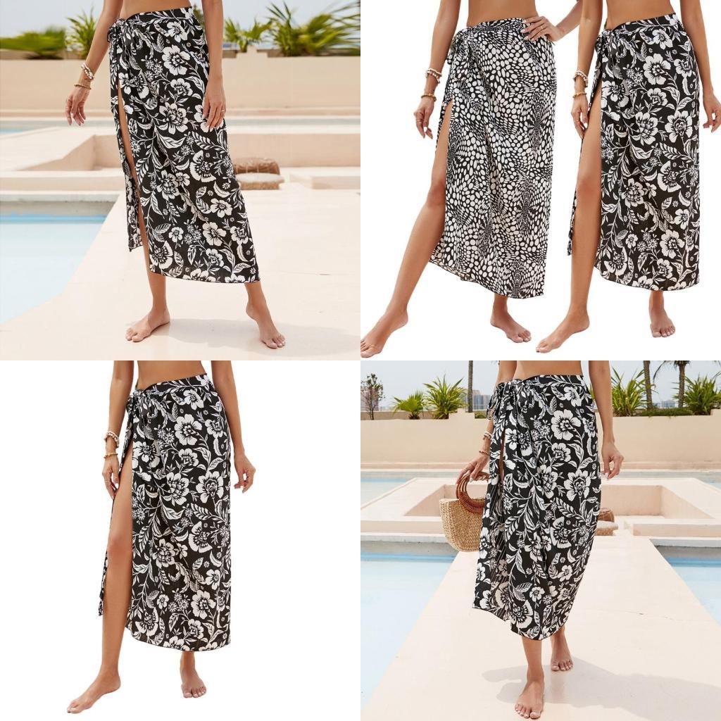 Sarong Pareo Wrap - y1uc sarong-swimsuit womens womens printed long