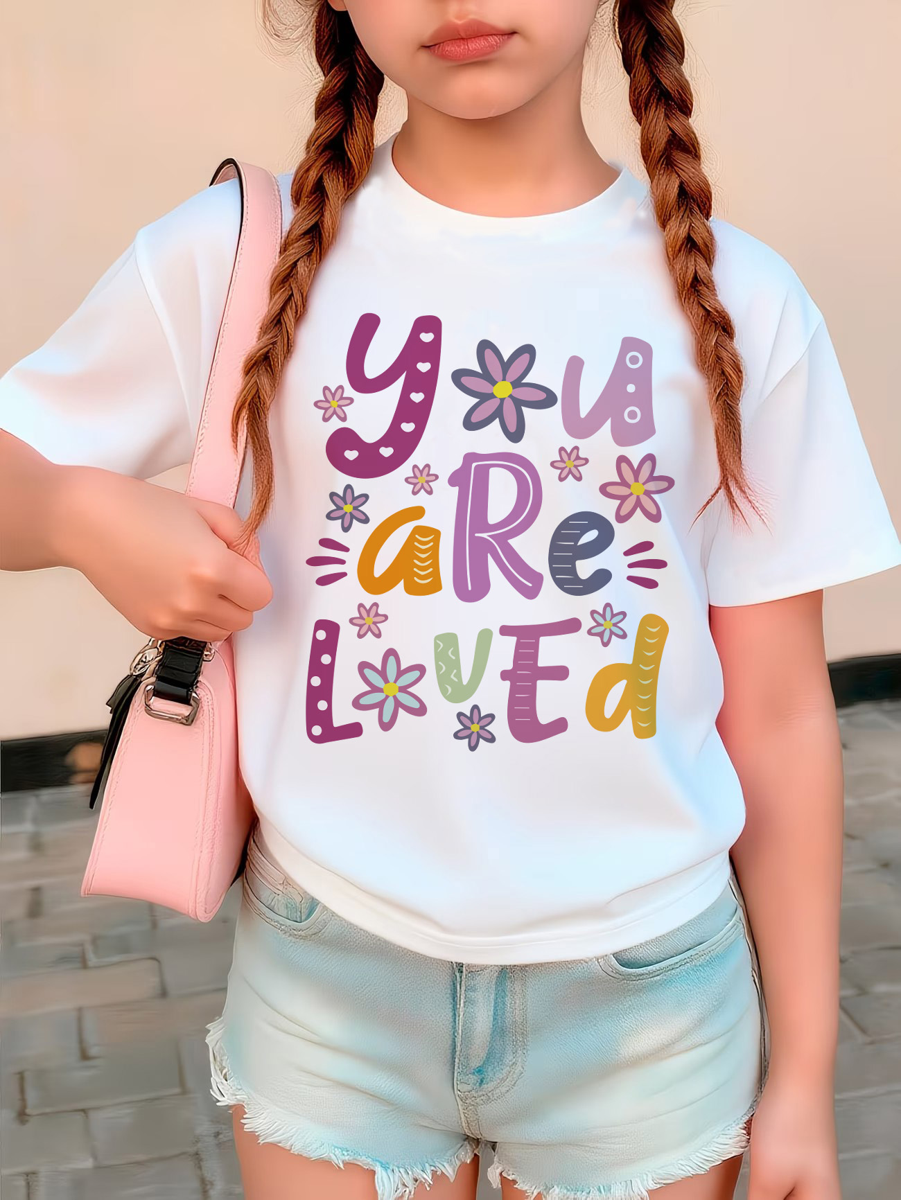 Summer Loving Kids Clothing - 당신은 사랑의 편지입니다 디자인 티셔츠 귀여운
