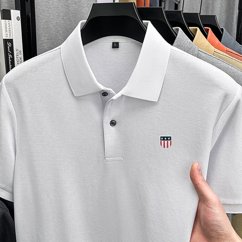 영국 스타일 100% 면 남성용 새 반팔 폴로 셔츠 라 - Summer Clothing Options 리뷰 및 가격