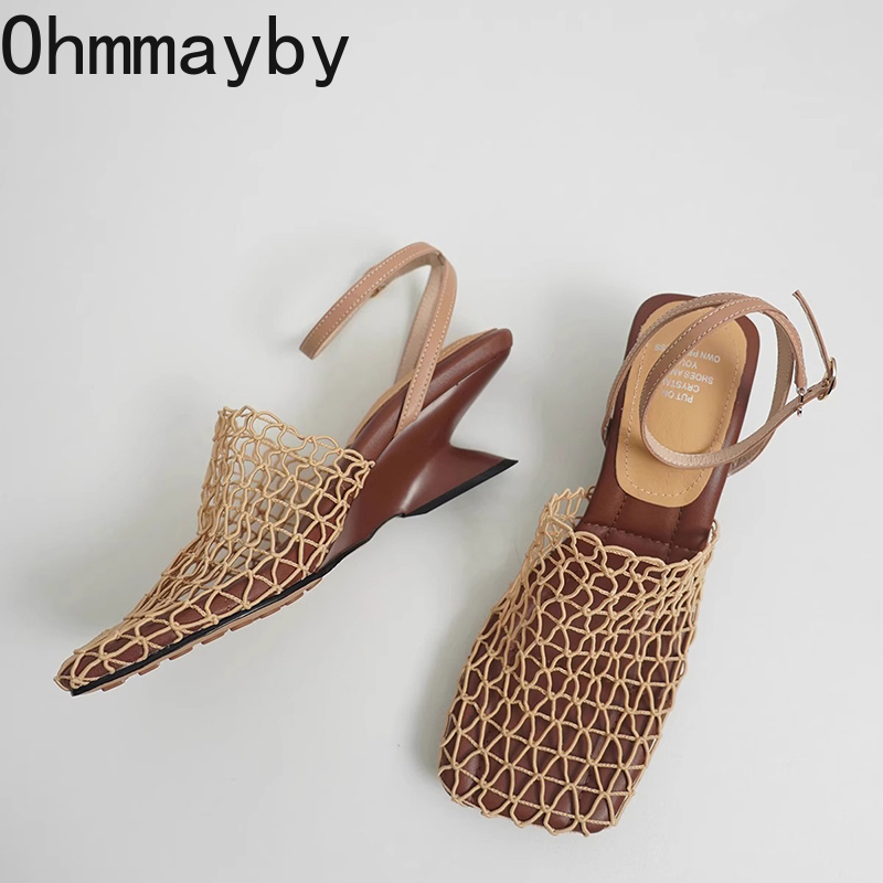 디자이너 명품 속이 빈 여성 샌들 간결한 파티 드레스  - Summer Clothing Sale 리뷰 및 가격