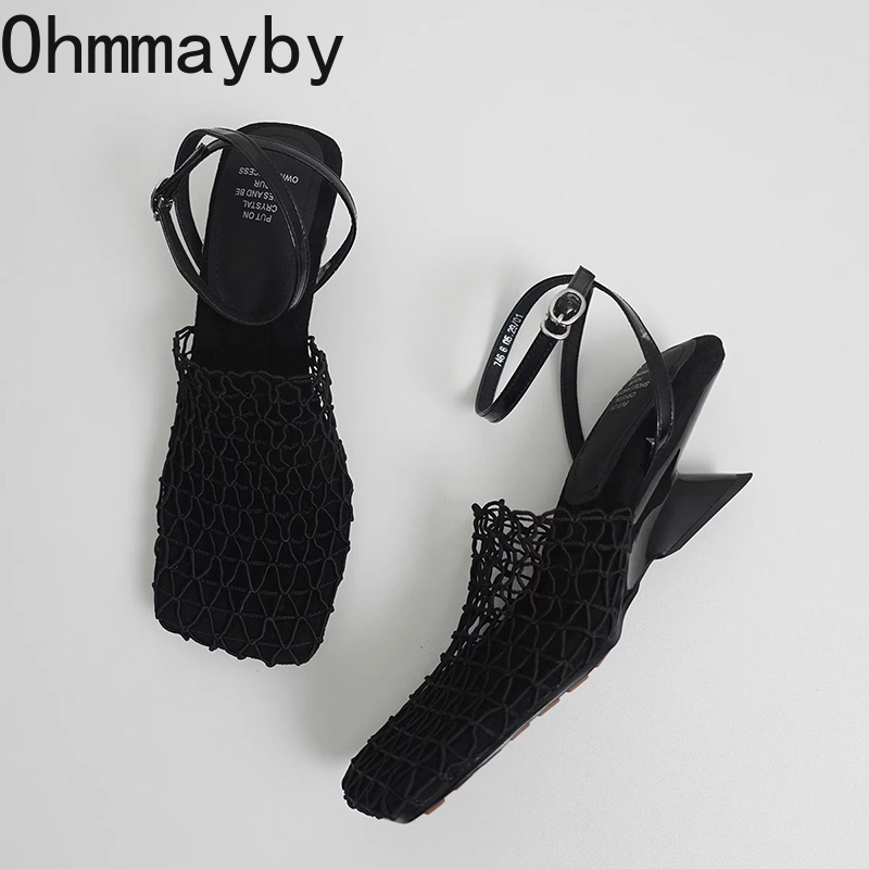 디자이너 명품 속이 빈 여성 샌들 간결한 파티 드레스  - Summer Clothing Sale 리뷰 및 가격