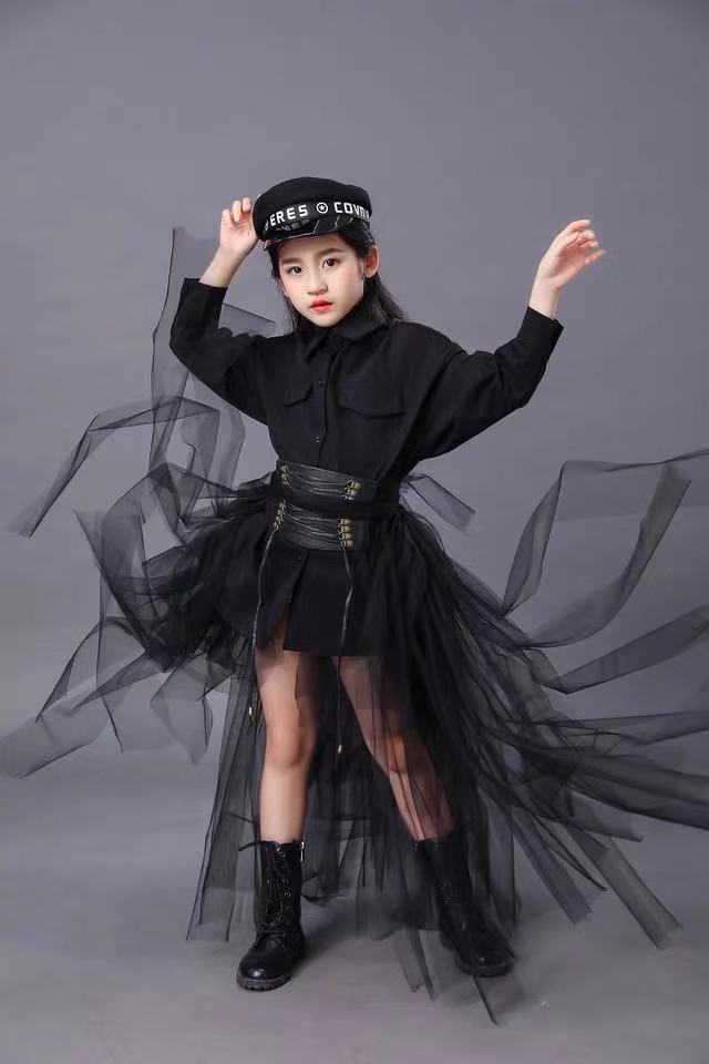 어린이 검은 양복 소녀 모델 경쟁 활주로 패션 Catw - Summer Clothing Girl 리뷰 및 가격