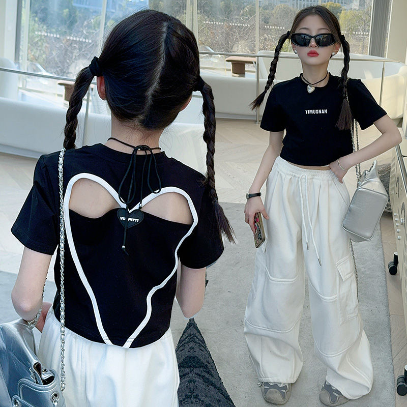 여름 디자이너 코튼 키즈 티셔츠, 한국 십대 소녀 구멍 - Summer Loving Kids Clothing 리뷰 및 가격