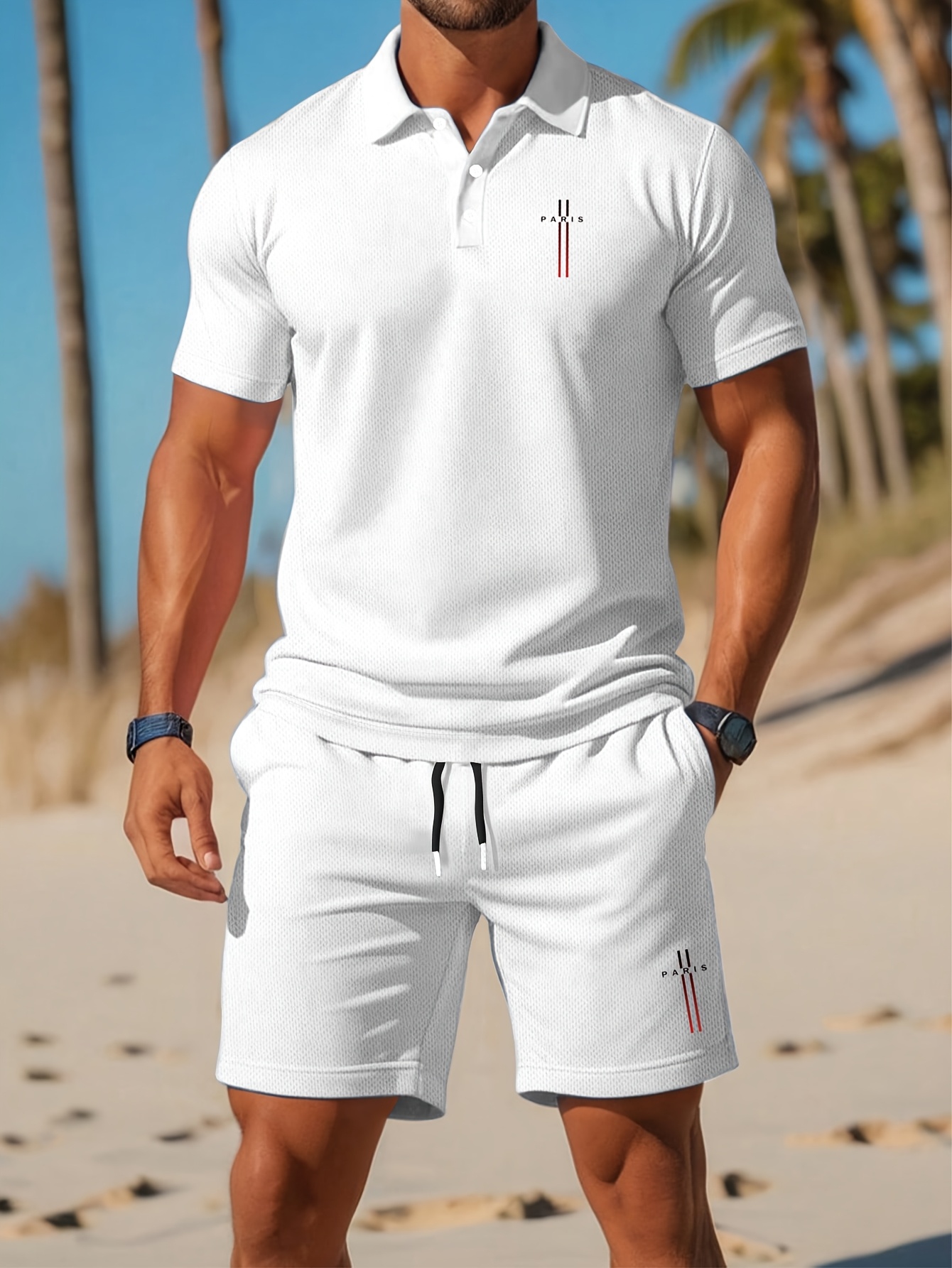 2026 여름 남성 폴로 셔츠 세트 - 3D 프린팅 디 - Summer Clothing Design 리뷰 및 가격
