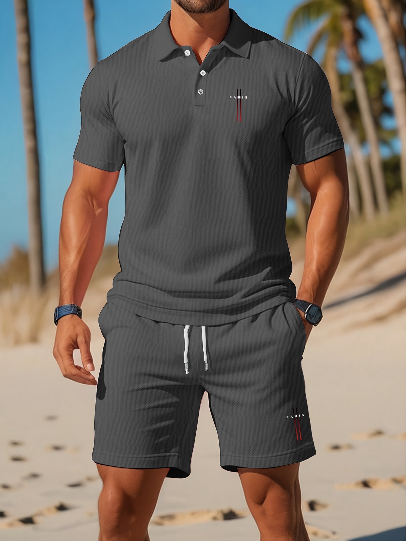 2026 여름 남성 폴로 셔츠 세트 - 3D 프린팅 디 - Summer Clothing Design 리뷰 및 가격