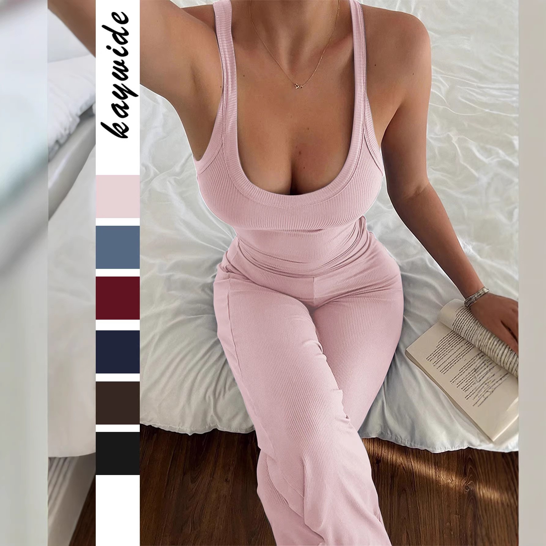 봄 여름 여성 의류 스포티 민소매 탱크탑 와이드 레그  - Summer Clothing Usa 리뷰 및 가격