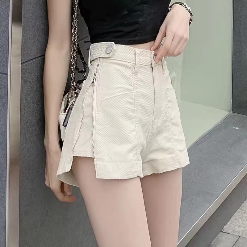 여성 스트레이트 데님 반바지 사이드 지퍼 스플릿 디자인 - Summer Clothing Design 리뷰 및 가격