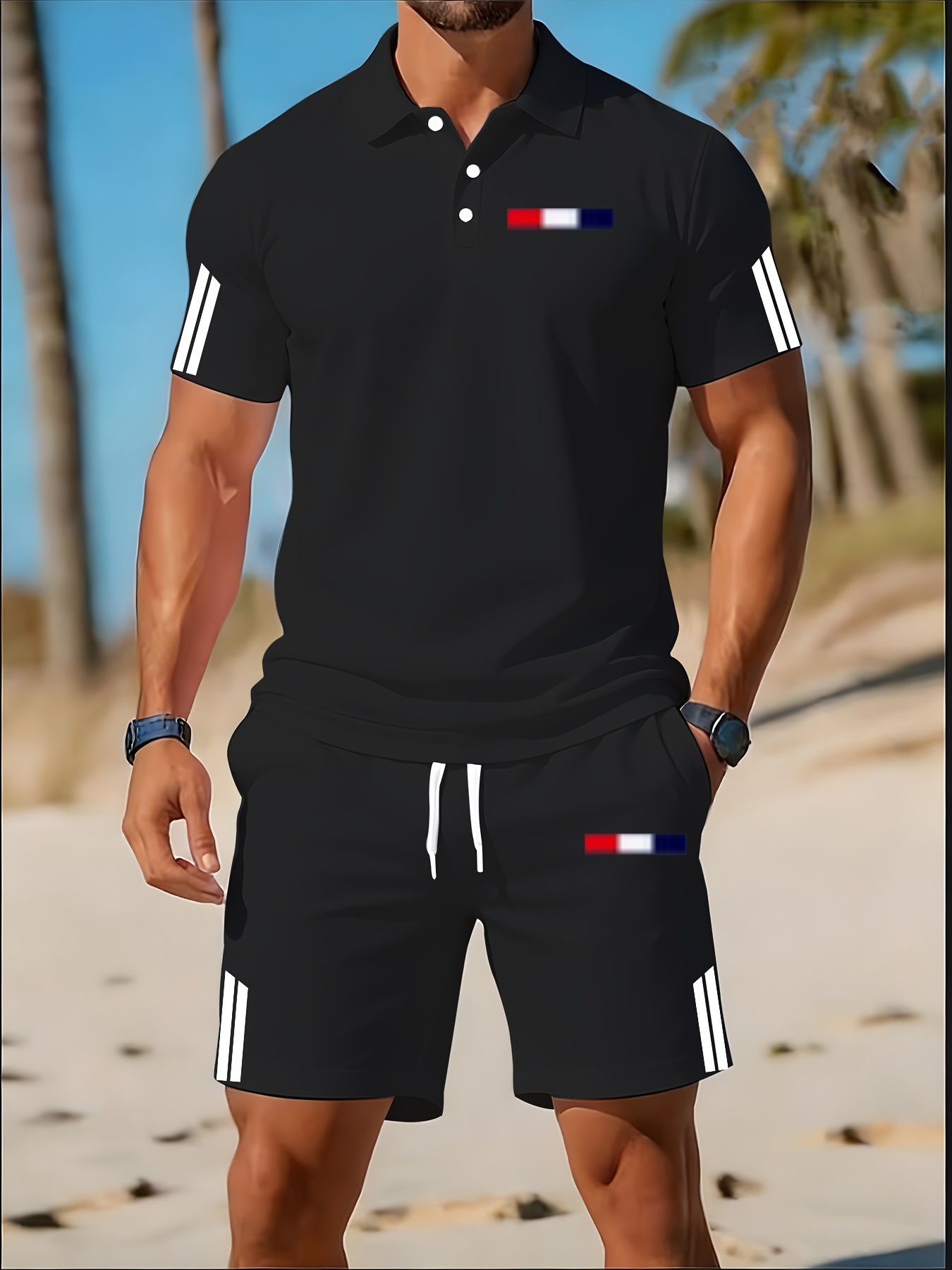 2026 여름 남성 폴로 셔츠 세트 - 3D 프린팅 디 - Summer Clothing Design 리뷰 및 가격