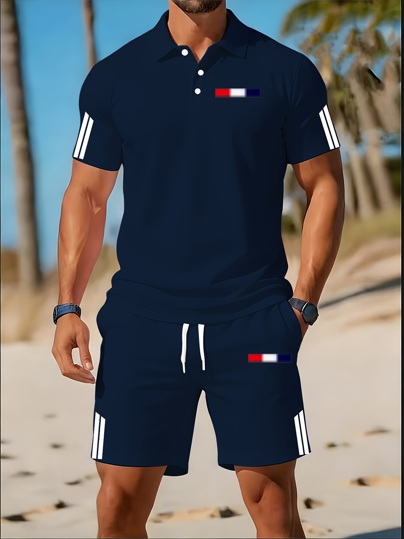 2026 여름 남성 폴로 셔츠 세트 - 3D 프린팅 디 - Summer Clothing Design 리뷰 및 가격