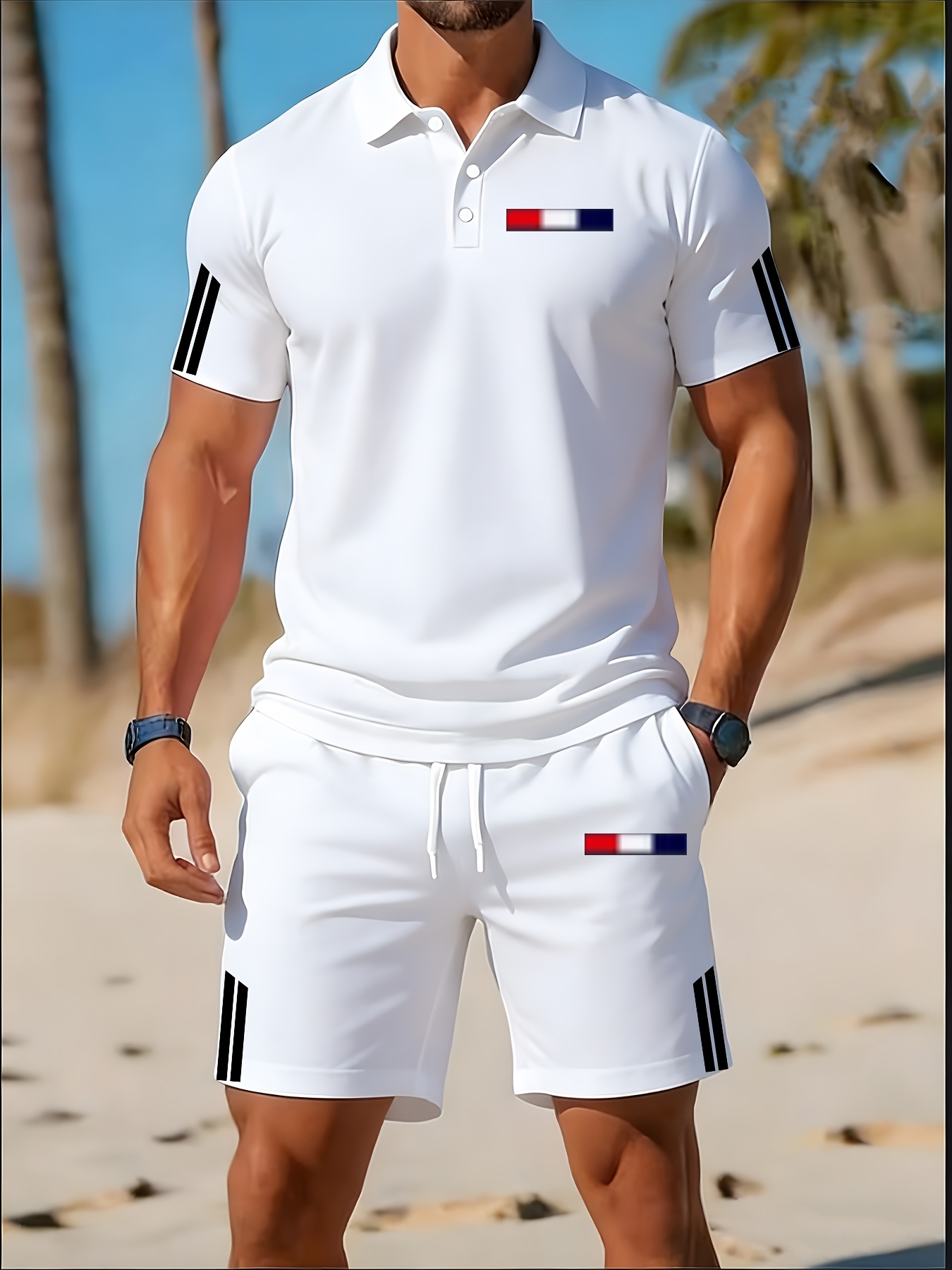 2026 여름 남성 폴로 셔츠 세트 - 3D 프린팅 디 - Summer Clothing Design 리뷰 및 가격