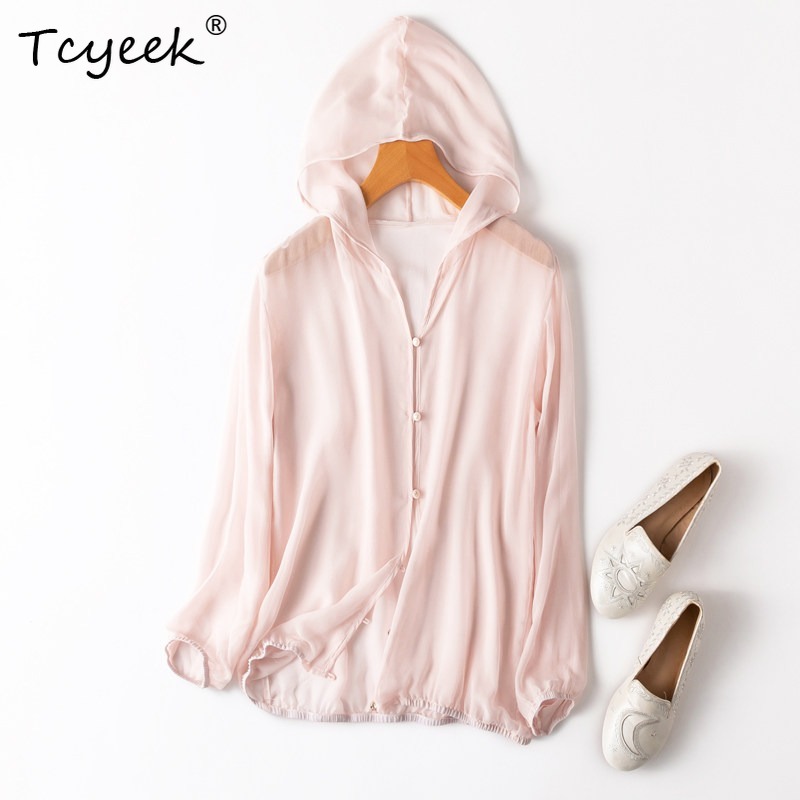 Tcyeek 100% 리얼 멀버리 실크 여성 탑 202 - Summer Clothing Usa 리뷰 및 가격