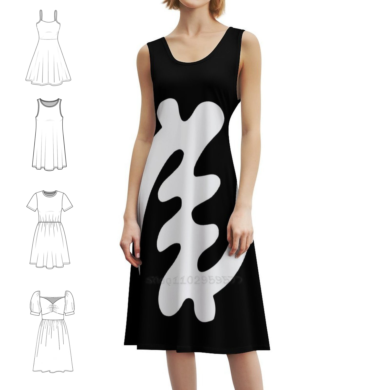 게 나이메 화이트 아프로센트릭 디자인 아프리카 아딘크라 - Summer Clothing Design 리뷰 및 가격