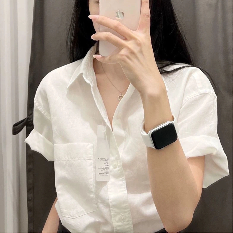 한국식 반팔 폴로넥 솔리드 심플 셔츠 탑 신상 여름 버 - Summer Clothing Trends For Women 리뷰 및 가격