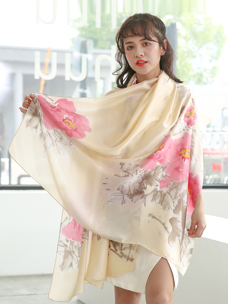 고품질 우아한 여성 실크 스카프 사롱 비치 랩 긴 목도 - Sarong Pareo Wrap 리뷰 및 가격