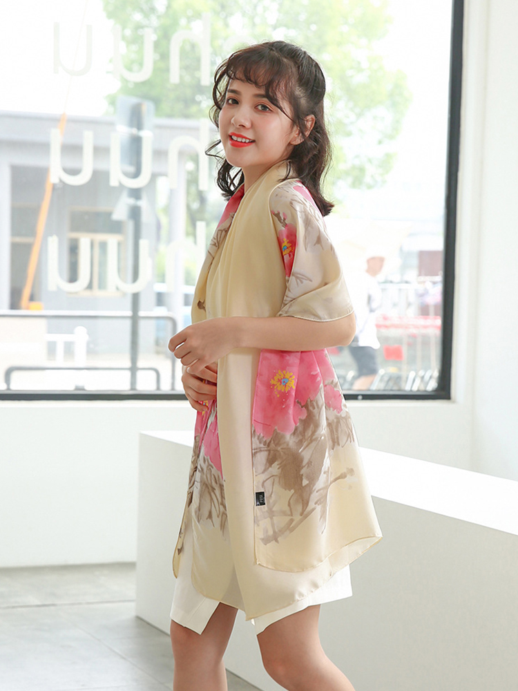 고품질 우아한 여성 실크 스카프 사롱 비치 랩 긴 목도 - Sarong Pareo Wrap 리뷰 및 가격