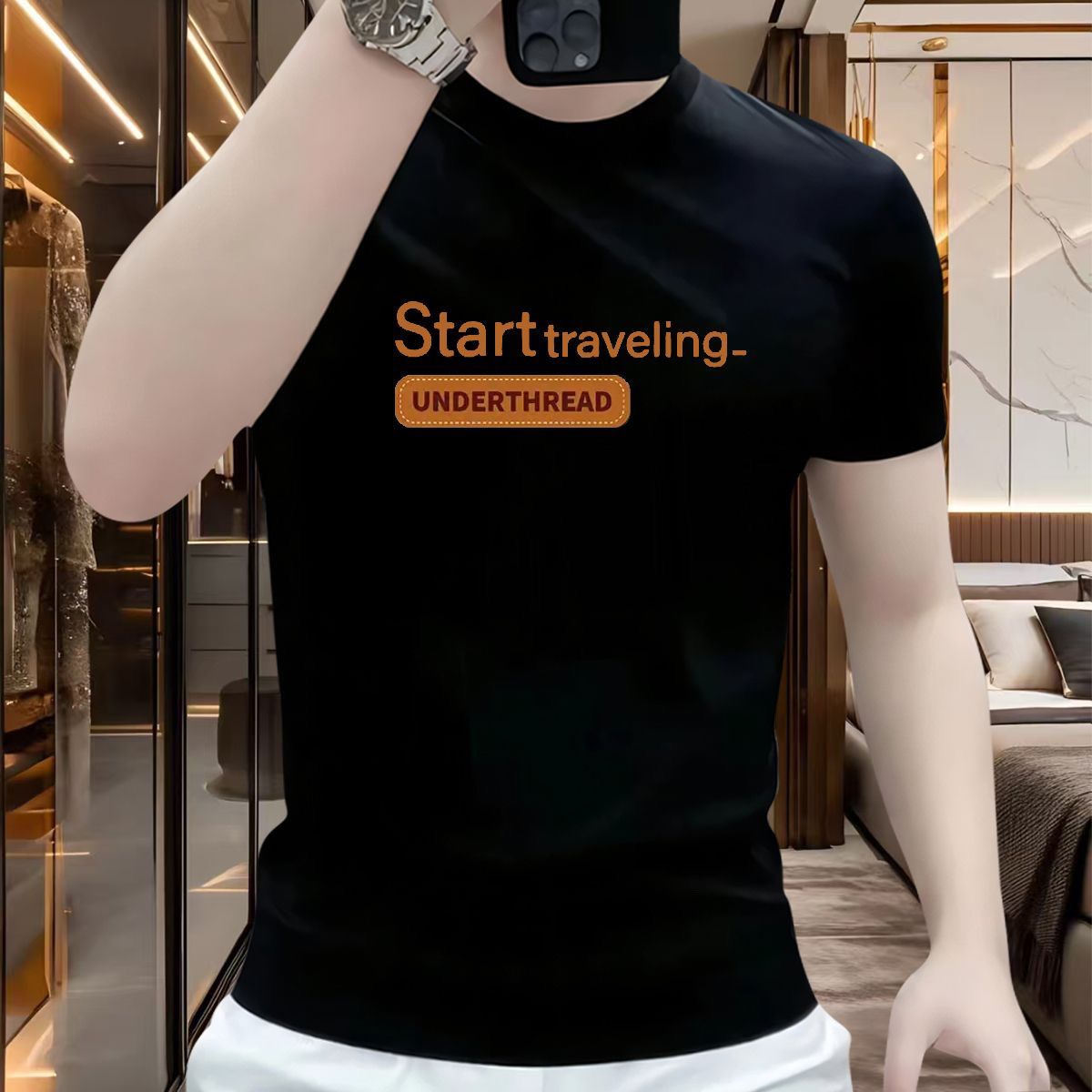 2025 신상 남성 여름 반팔 티셔츠, 패셔너블한 프린 - Summer 2025 Clothing Essentials 리뷰 및 가격