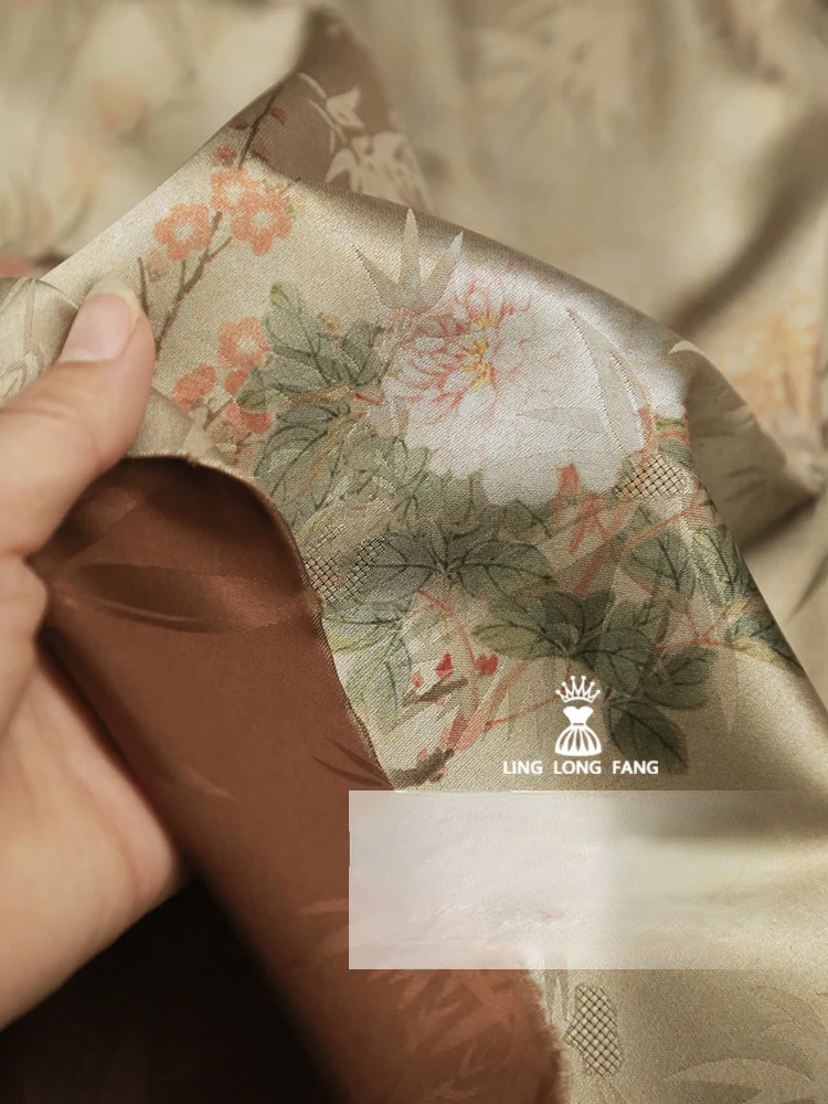 인쇄 원단 용수철 새틴 자카드 원피스, 한복 의류, 의 - Summer Clothing Material 리뷰 및 가격