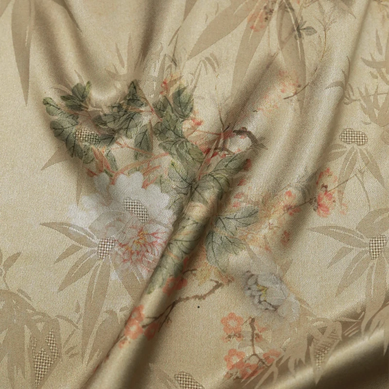 인쇄 원단 용수철 새틴 자카드 원피스, 한복 의류, 의 - Summer Clothing Material 리뷰 및 가격