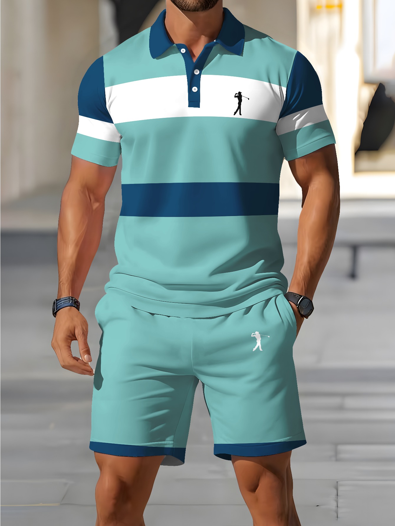 2026 여름 남성 폴로 셔츠 세트 - 3D 프린팅 디 - Summer Clothing Design 리뷰 및 가격