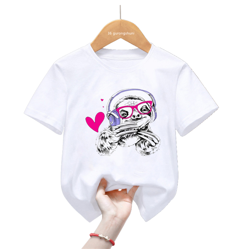 유니콘 슬로스 러브 도넛 만화 프린트 티셔츠, 재미있는 - Summer Loving Kids Clothing 리뷰 및 가격