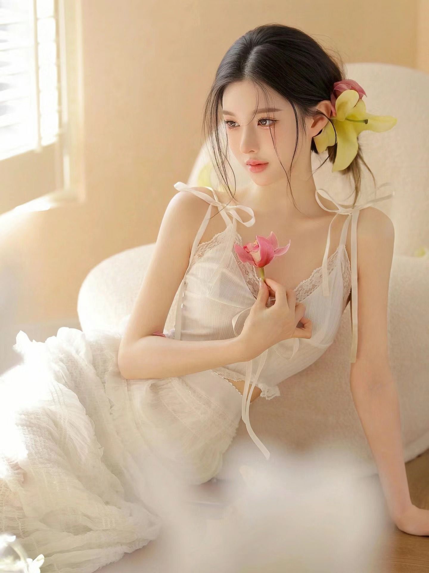 로맨틱 라이트 옥시전 걸 느낌 사진 스튜디오 여름 신상 - Summer Clothing Girl 리뷰 및 가격