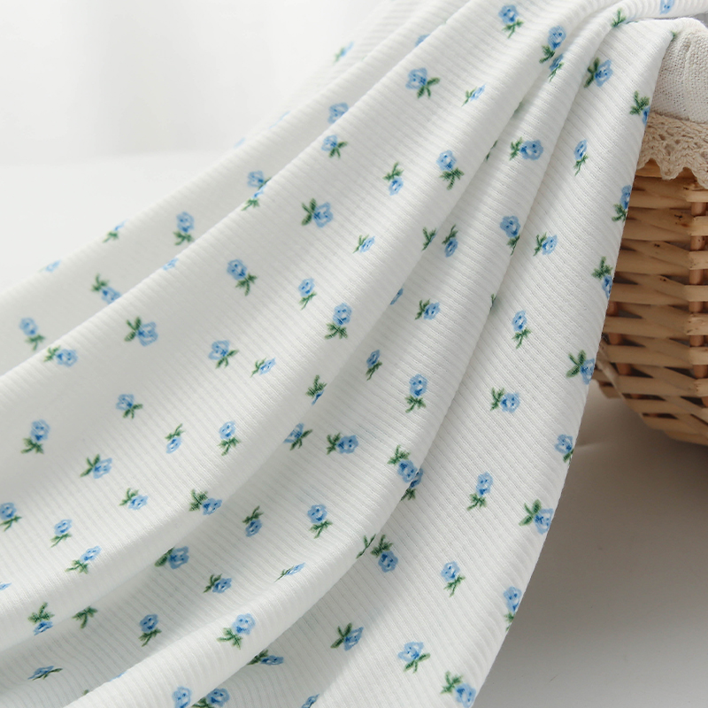 45x140cm 탄성 2X2 니트 리브 패브릭 봄 여름 - Summer Clothing Material 리뷰 및 가격