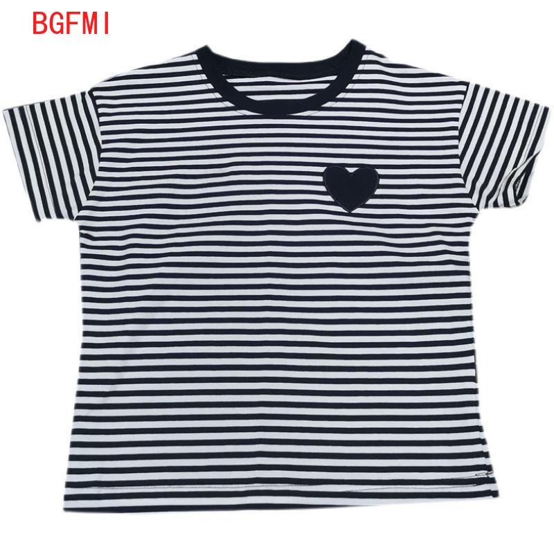 십대 소녀 코튼 스트라이프 반팔 티셔츠, 한국 아동복, - Summer Loving Kids Clothing 리뷰 및 가격